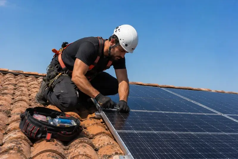Maintenance et monitoring de panneaux solaires à Thors
